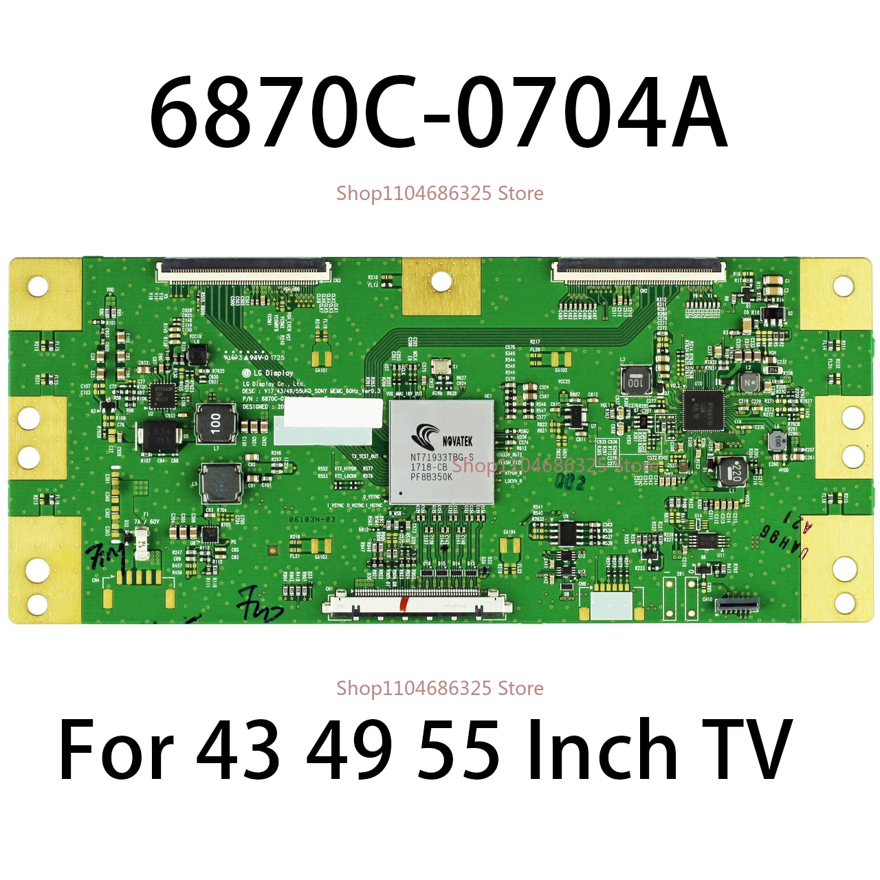 

6870C-0704A V17_43/49/55UHD_SONY_MEMC_60HZ_VER0.3 6871L-4875B 6871L-4922A 6871L-4907A Логическая плата T-con для телевизора 43 49 55 дюймов