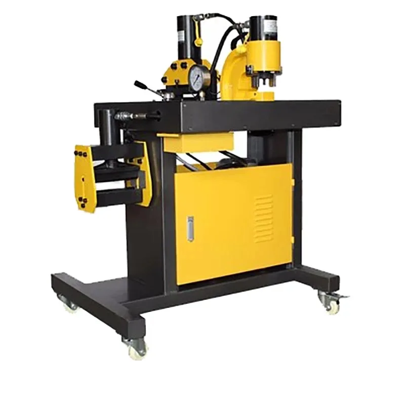 220v/380v 0.75 Kw DHY-200 Electric Hydraulic Busbar Processing Machine 700bar 12mm Thickness 200mm Width Cutting Punching Motor