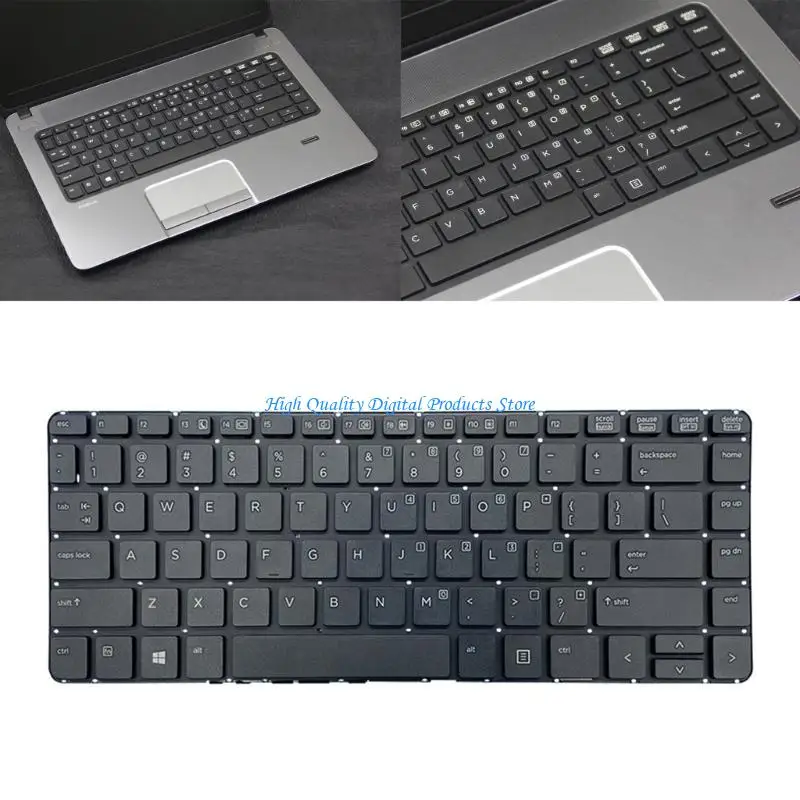 إصلاح لوحة مفاتيح كمبيوتر محمول U2JE لبروبوك 430 G1 جهاز كمبيوتر محمول US تخطيط اللغة الإنجليزية مع الإضاءة الخلفية #6
