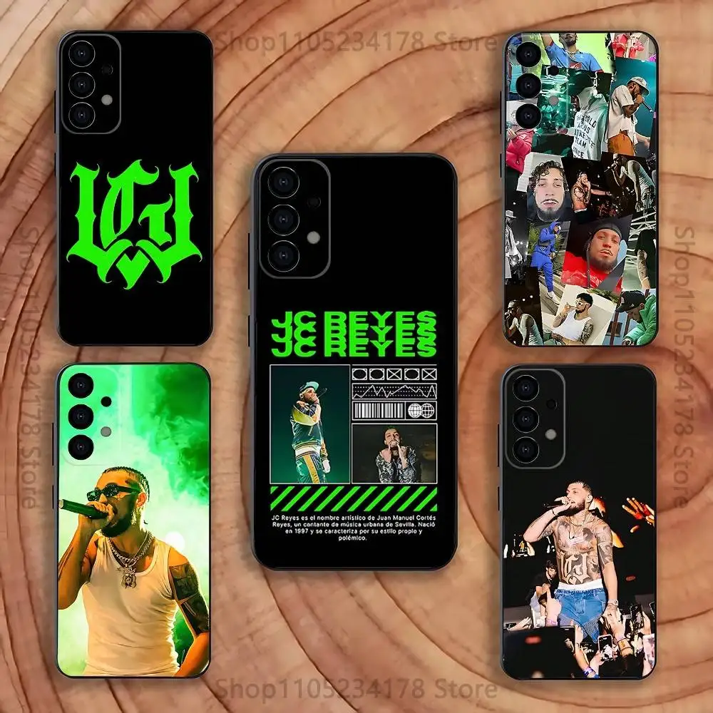 Funda de teléfono para Samsung S25,S24,S21,S22,S23,S30,Ultra,S20,Plus,Fe,Lite,SINGER Jc Reyes Tour 2025 5G, funda negra