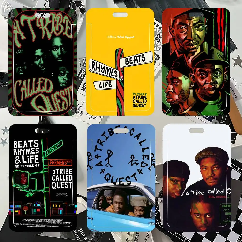 1pc Hip Hop Band A Tribe Called Quest Classic Movie ID Card Sleeve School Card Access ID Card Protective Sleeve Easy Push
