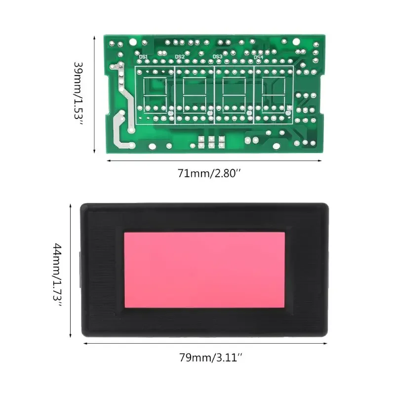 DIY Module Digital Ammeter Set Amp Current Meter for DC 5V 35mA Electronic Learning with Twist & Lock System for H