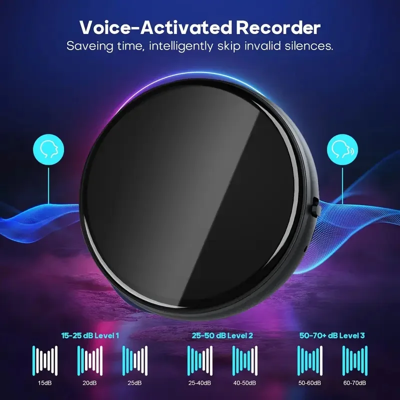 

Цифровой диктофон, 64 ГБ, 100 часов, активированный USB-флэш-драйвер, магнит, диктофон, HD шум, снижение звука, аудиозапись, MP3-плеер