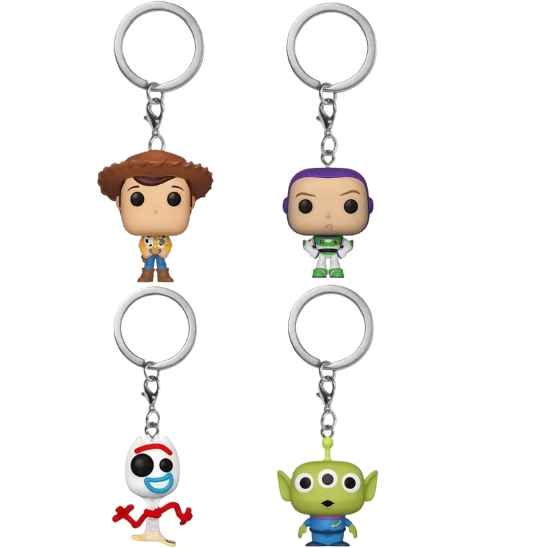 Cartone animato popolare Anime Toy Story Portachiavi Action Doll Series Regalo per bambini Modello Giocattolo pendente