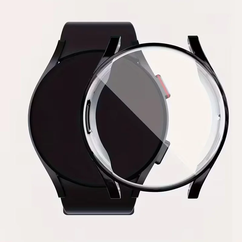 TPU-Beschichtung Hülle für Samsung Galaxy Watch 4 5 6 7 40 mm 44 mm Schutzabdeckung Abdeckung Silikon Bumper Displayschutz 44 mm