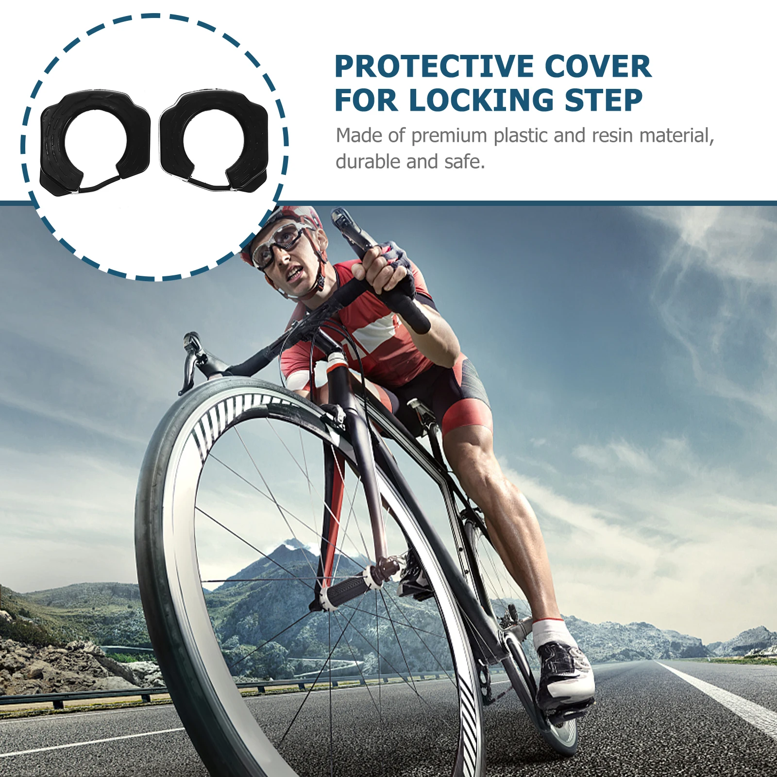 

Lock Pedal Durable Resin Walkable Bike Shoe Cleat Case Protector Mountain Bicycles Cleat Protective Cover Road Cycling