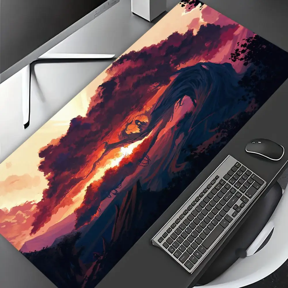 Large Gaming Mouse Pad, Magnificent Giant Tree Pattern, Rubber Non-slip Table Pad, Stitched Edges, Perfect for Office and Gamers