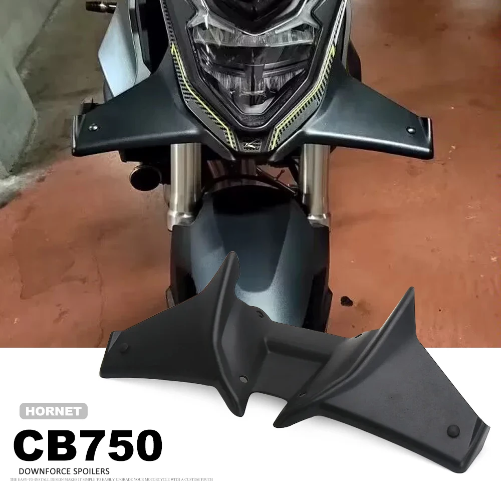 

Motorcycle Accessories Frontal Downforce Spoilers Winglet Aerodynamic Wing Front Spoiler Kit For Honda CB750 Hornet Cb750 HORNET