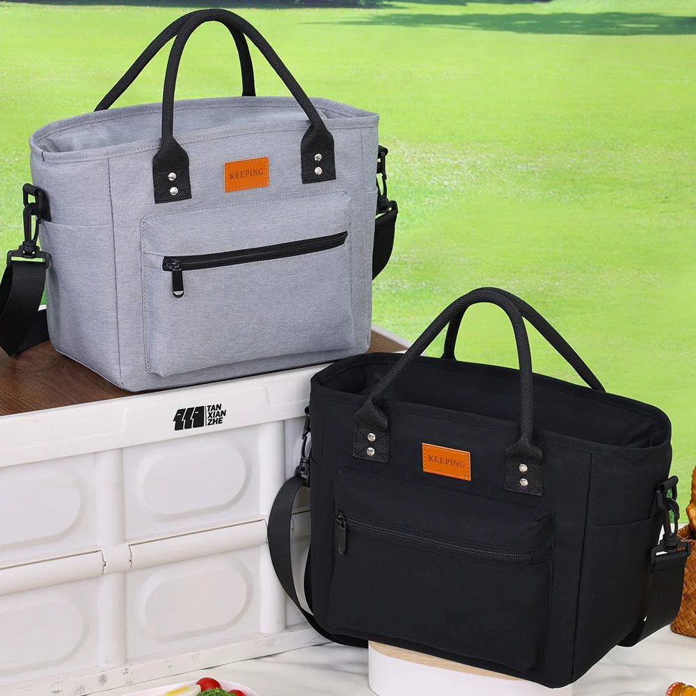 Изолированная сумка для обеда большой емкости, герметичная охлаждаемая сумка-тоут, сумка для обеда, еда, бенто-холодильник, термоконтейнер для хранения