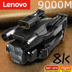 Lenovo M4 Drone 8K Professional With Wide Angle Triple HD Camera Foldable Optical Flow Positioning Upgraded RC 9000m New 2024