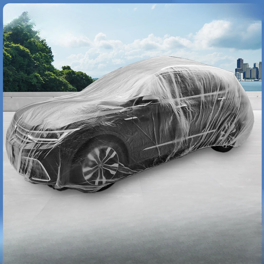 

Universal Disposable Car Cover Waterproof Car Transparent Indoor Dustproof Cover Soft Scratch-Free Auto Exterior Protector