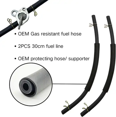 3/16" Inline Gas Fuel Petcock Shut Off Valve for Go Kart ATV Scooter Chinese On-Off Switch for 50 70cc 110cc 125 cc Baja Tao Tao Coolster Super Pocket Dirt Mini Bike Motorcycle