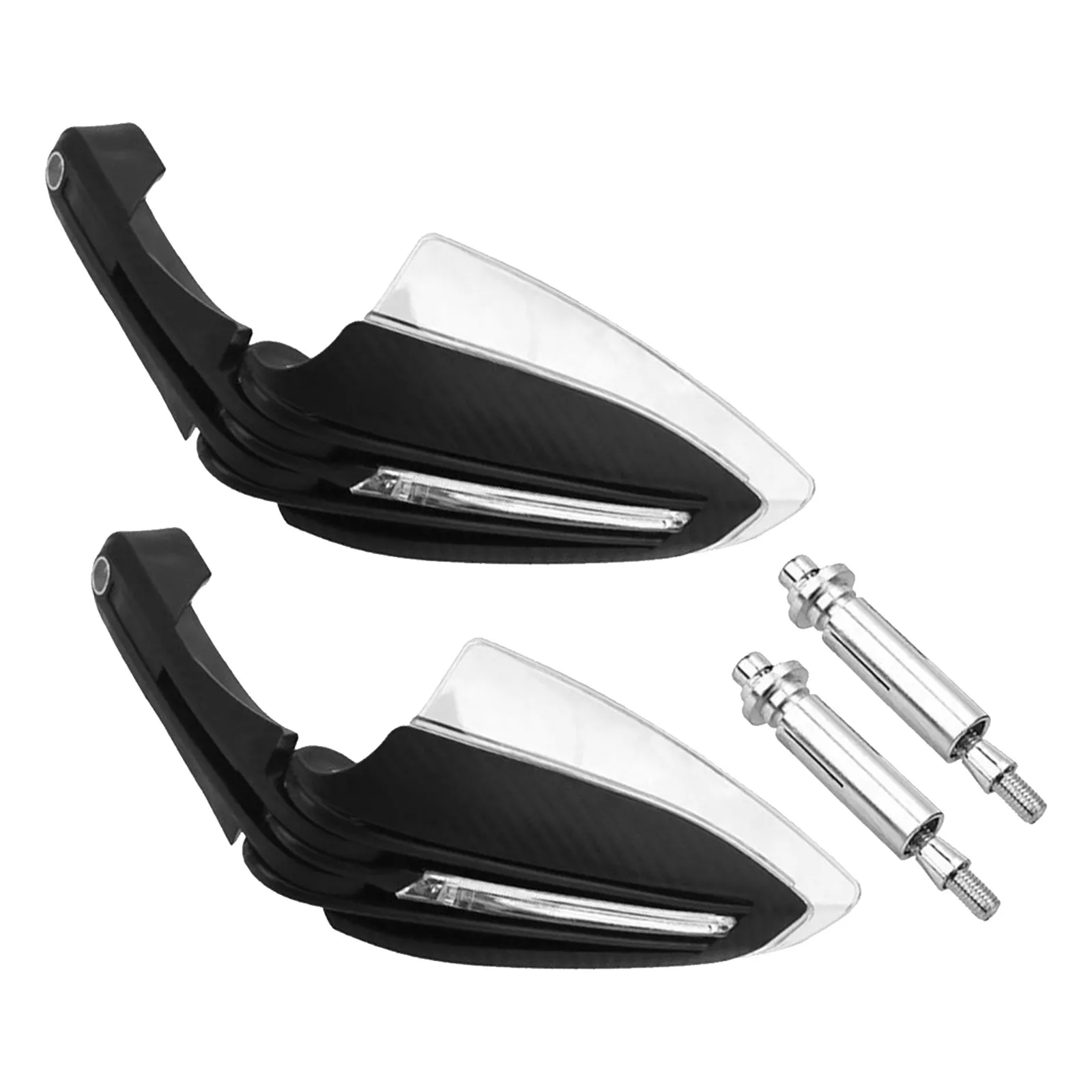 

1Set LED Handlebar Guard Motorcycle Hand Protector Windproof Hand Guards Balance Weight Handlebar Protection Gear Motorbike