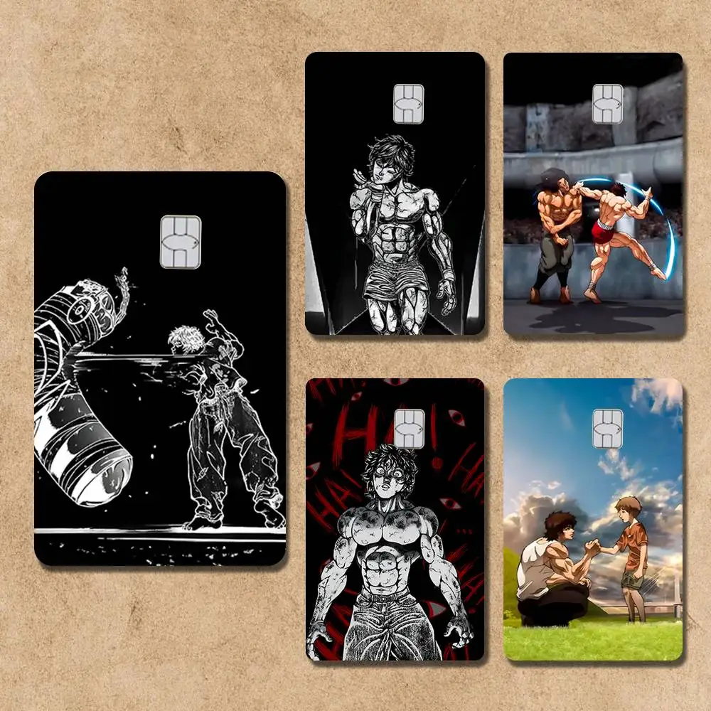 

Baki Anime H-Hanma Card Stickers Credit Visa Debit Bank Charge Card Bus Metro Waterproof Sticker Decal Decoration