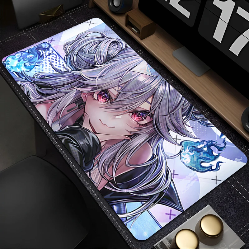 Alas Mouse Aksesori PC Alas Keyboard Anime Gadis Seksi Alas Meja Kantor Anti Selip Alas Mouse Karet Alas Tablet Gaming Alas Diperpanjang