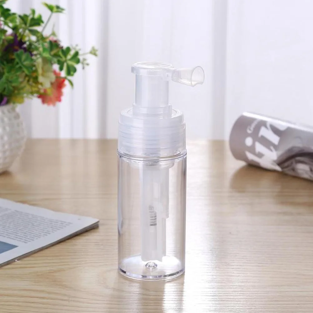 

Refillable Powder Spray Bottle White Lightweight Easy Carry Even Application Talcum Glitter Body Powder Storage Dispenser