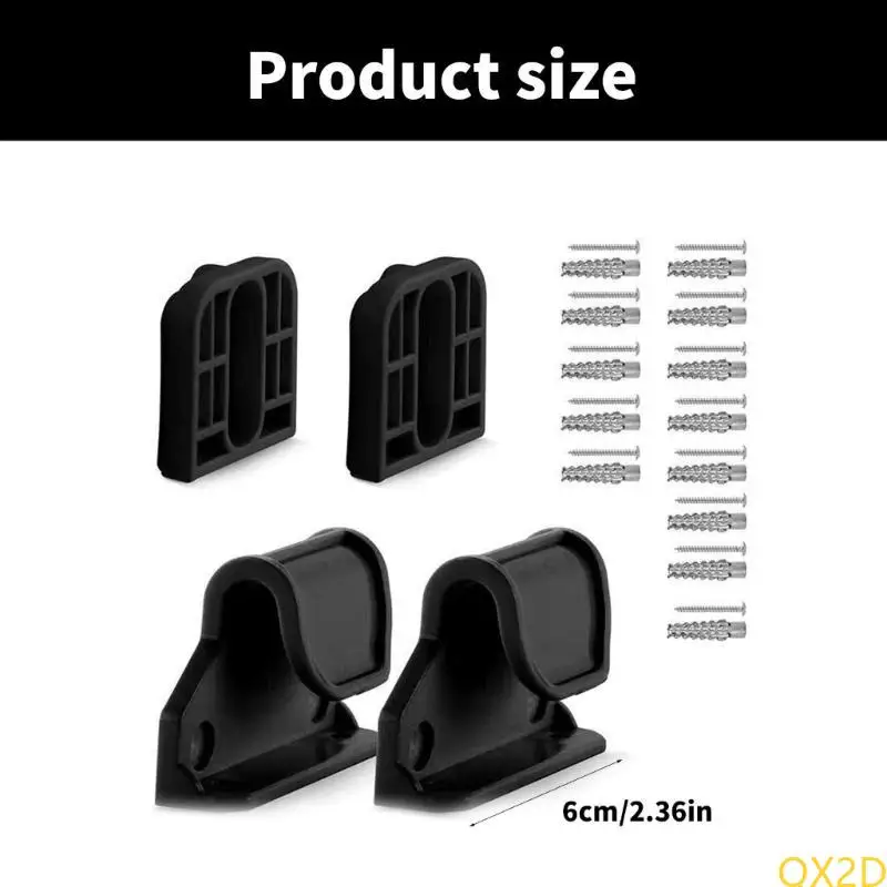 1 conjunto de peças de reposição para portão de bebê retrátil, acessórios de montagem, base de fixação com gancho e parafusos para segurança infantil