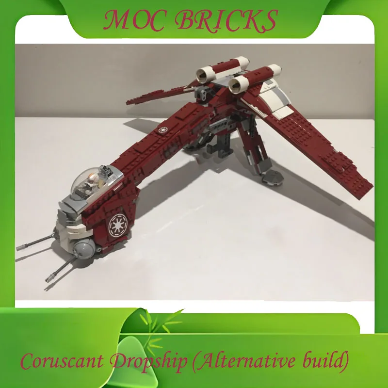 تخصيص 1969 أجزاء الحروب المركبة الفضائية MOC Coruscant دروبشيب البديل بناء إلى 75337-1 لتقوم بها بنفسك تجميع اللبنات الهدايا #4