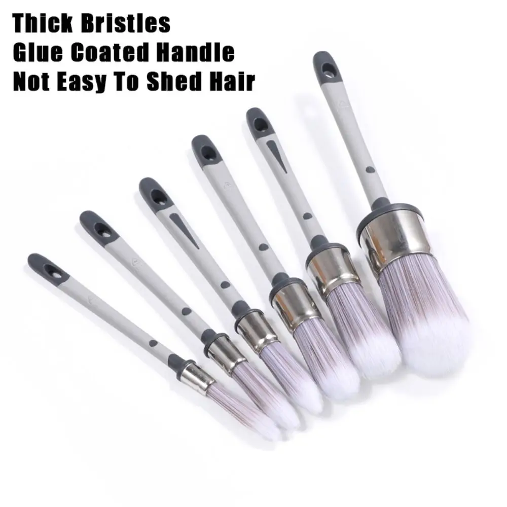 Thick Bristles Paint Brush Glue Coated Handle Not Easy To Shed Hair Seam Pointing Brush Apply Evenly Reduce Brush Marks