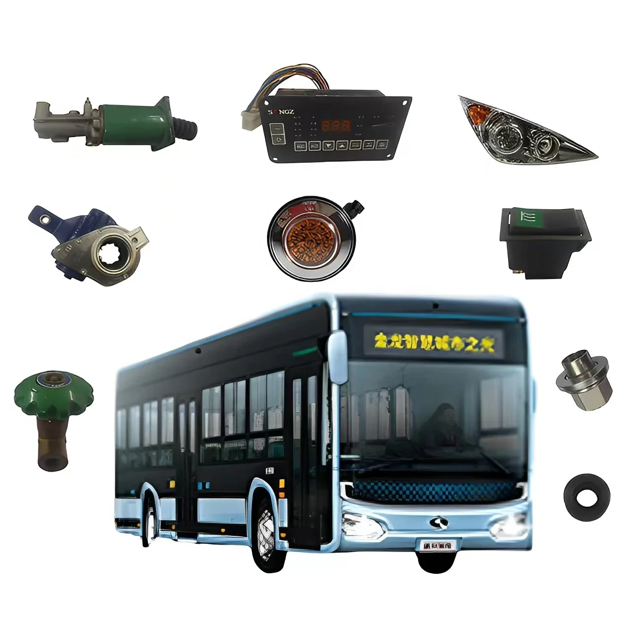 Higer Bus Parts Zhongtong Buses For Sale Wholesale Kinglong Headlamp Bus Spare Parts