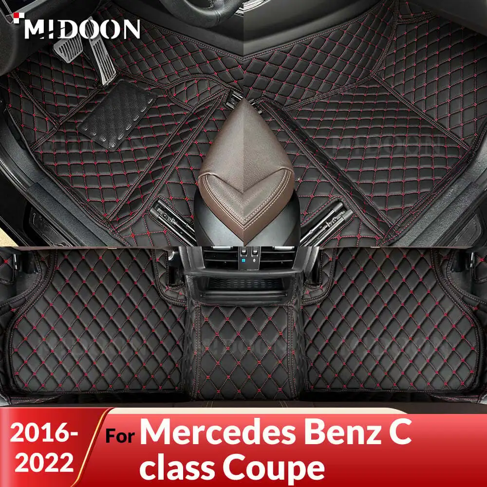 

MIDOON Car floor mats For Mercedes Benz C class Coupe（2 Doors）2016-2022 Custom Pads carpet cover interior accessories