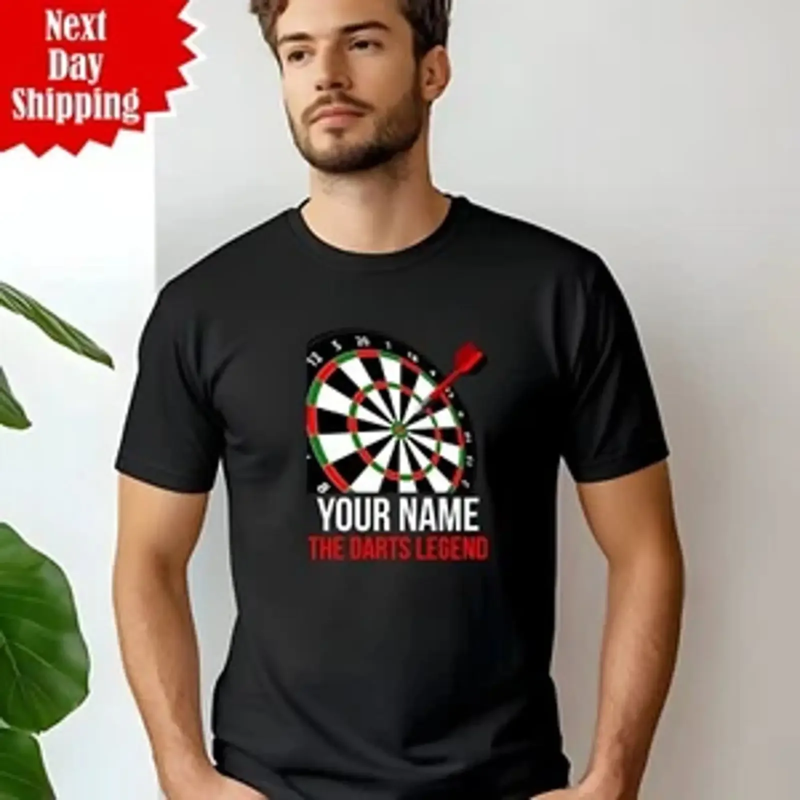 Personalisiertes Dart T Shirt Your Name The Darts Legend Bedruckt Kurzarm Top vintage Washed graphic designer clothes Soft