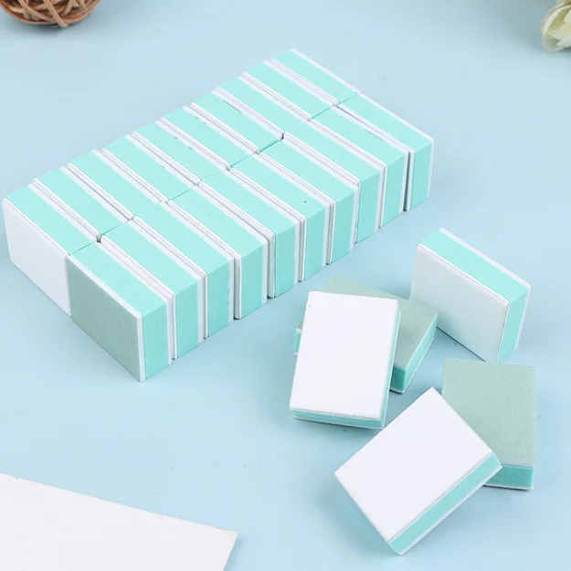 Polishing mini polishing block, green and white double-sided polishing board, sponge sand block polishing tool