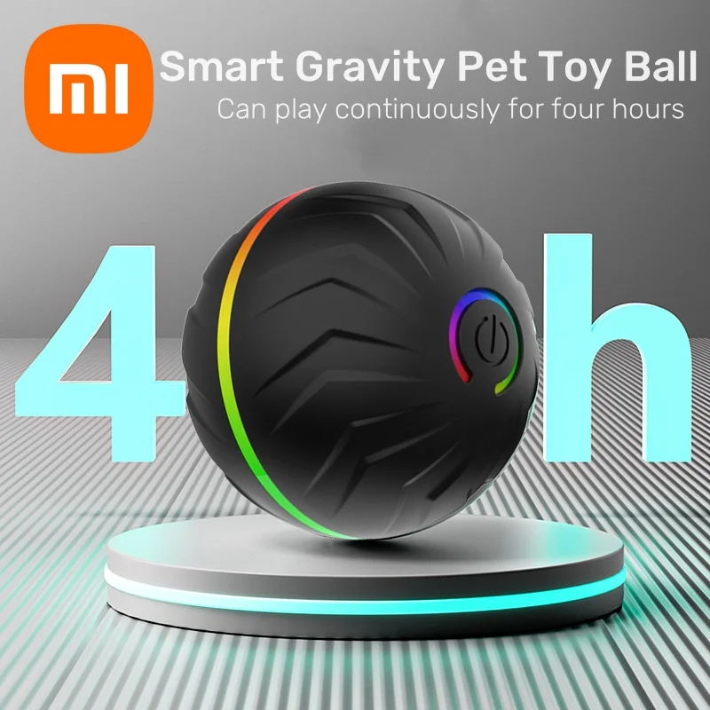 【セール中】Xiaomiスマート重力バウンスボール犬用おもちゃボールペット用おもちゃボールランダムジャンプとローリングバッテリー寿命4時間大型小型犬用おもちゃ
