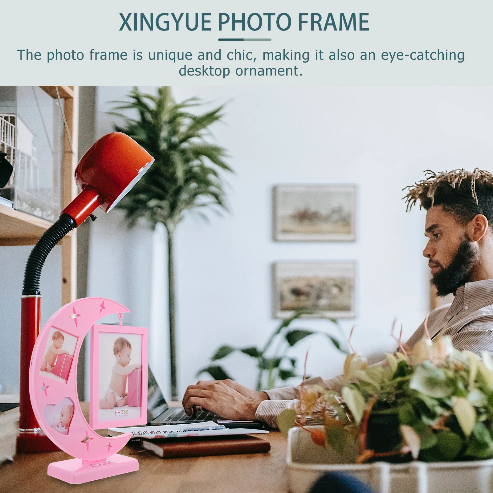 

Stylish Desktop Picture Holder Photo Frame Board for Photos Rustic Bedroom Decor