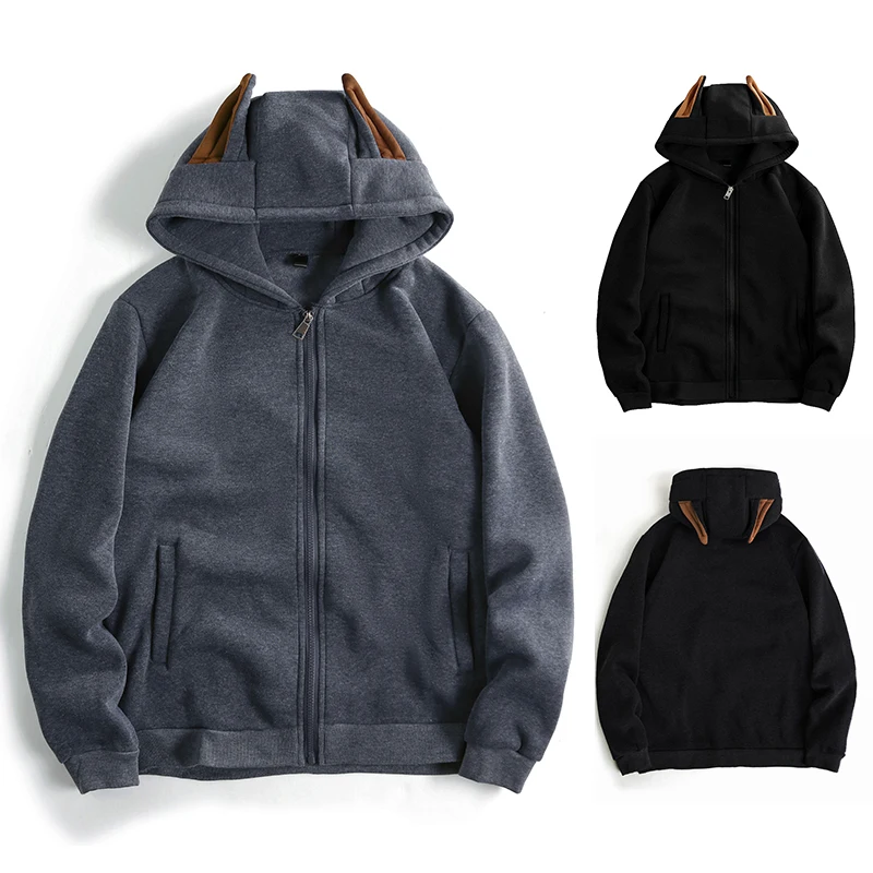 ملابس رياضية بقلنسوة كبيرة الحجم من High Street للرجال والنساء، سويت شير بقلنسوة وسحاب للهالوين، بلوزات بانك رائعة