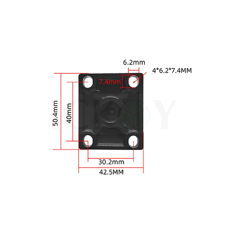 1-inch Ball Adapter Square GPS Bracket Mount for Garmin ZUMO Overlander GPSMAP 276Cx Monterra use use AMPS Bolt Pattern