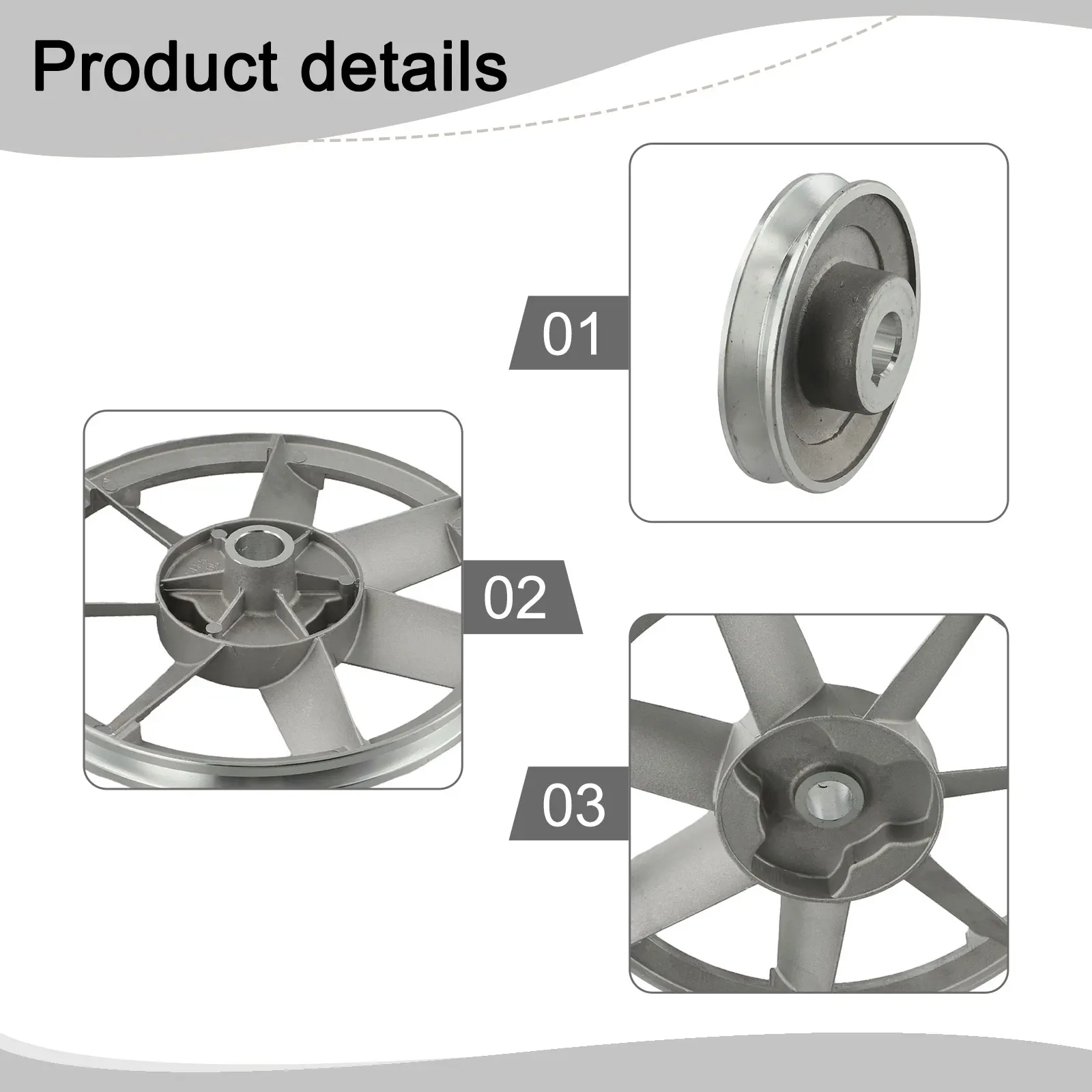 

AType Triangle Belt Pulley Assembly for Air Compressors 265mm Diameter Flywheel Pulley Designed for Secure Attachment