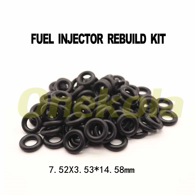 500pieces sealing ring rubber orings 7.52*3.53*14.58mm for fuel injector repair kits For Audi BMW Ford Bosch fuel injector