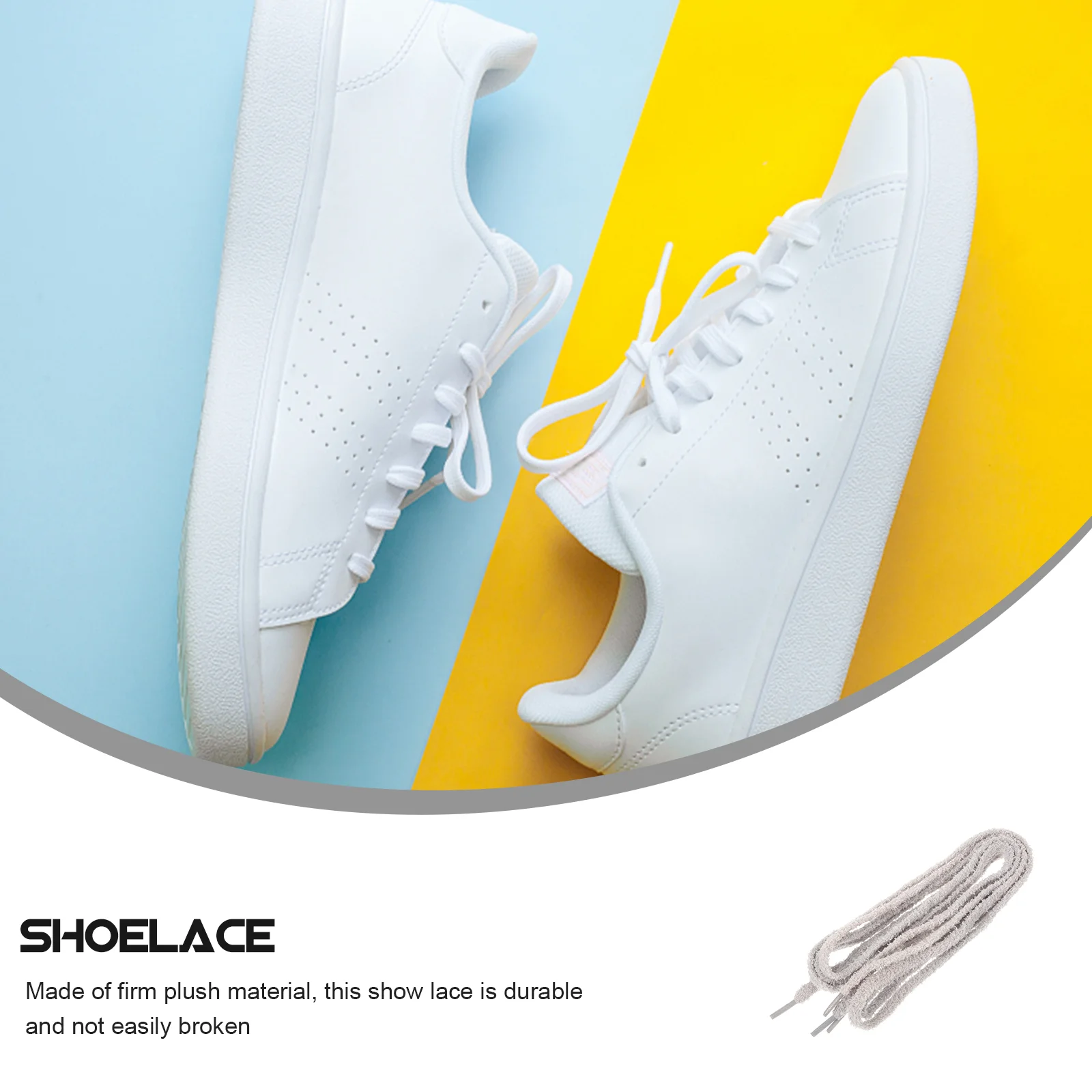 Elastische schoenveters Pluche schoenveters Vervanging Hoge dichtheid Brede schoenveter voor sneaker Plat Schattig