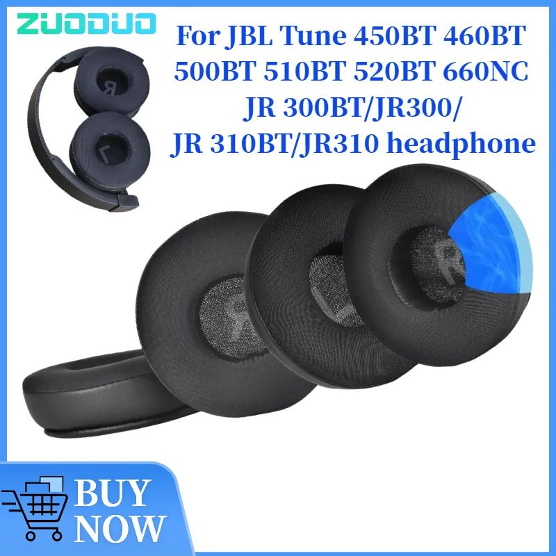 

ZUODUO For JBL Tune 450BT 460BT 500BT 510BT 520BT 660NC JR 300BT/JR300/JR 310BT/JR310 Headphones Mesh/ Ice gel /Leather Earpads