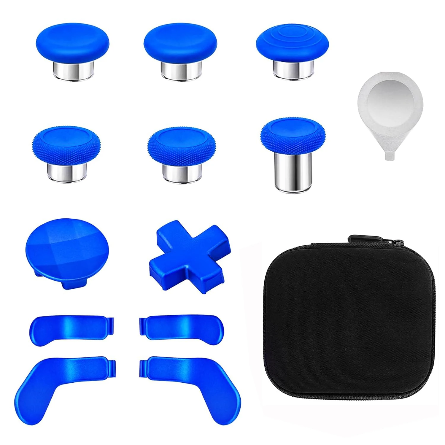 Thumbsticks magnéticos 13 en 1, palos analógicos, piezas de Joystick de repuesto, Kit de accesorios de reparación, juego de componentes con 4 paletas, 2 D-P