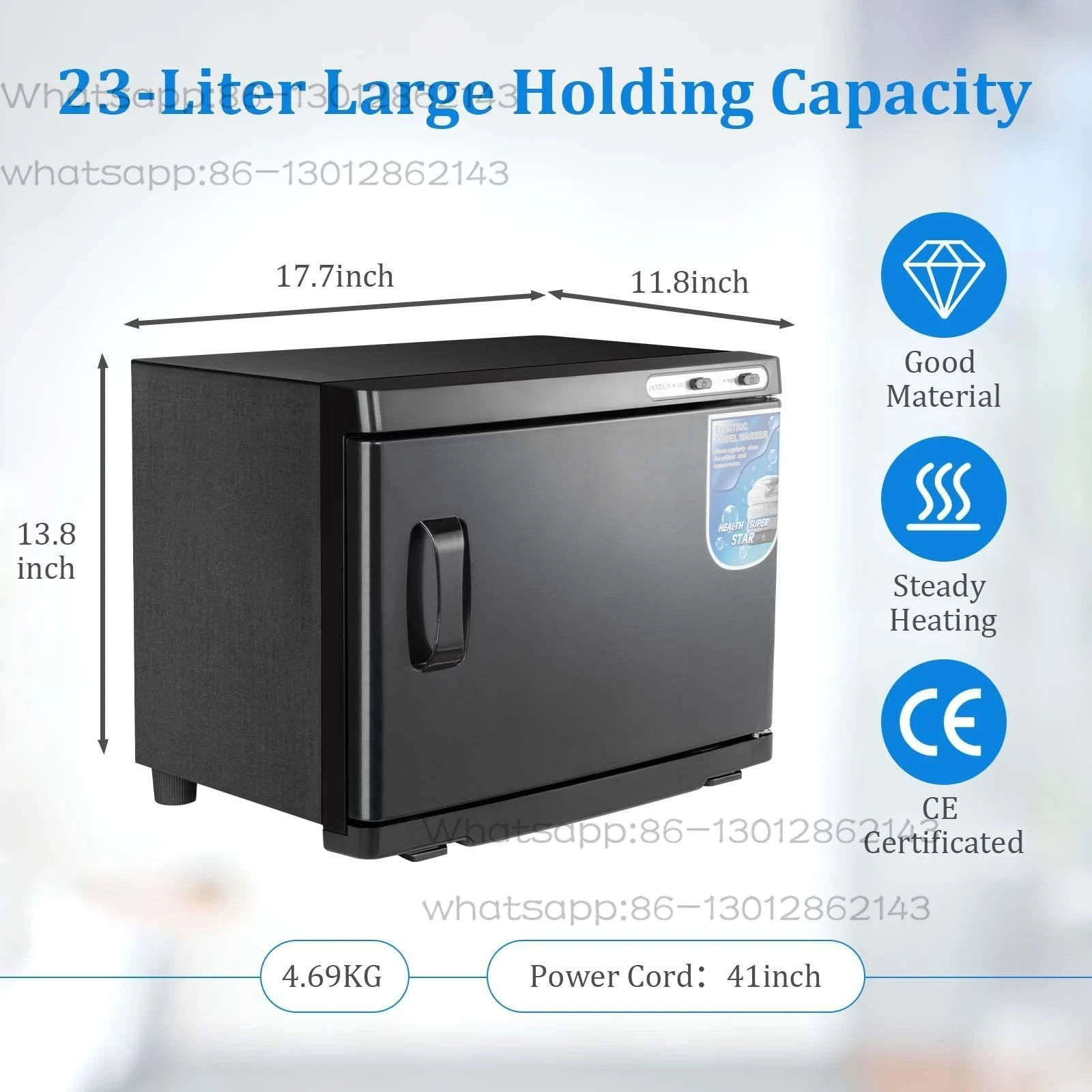 110V American beauty shop high temperature hot compress steam wet towel heating disinfection cabinet small hot towel