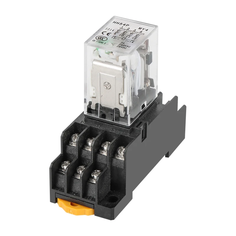 

Relay with Socket Base 3pcs MY2P/HH52P/MY2NJ 12V 24VDC 110V 220VAC Coil Micro Mini General Purpose Relay Free