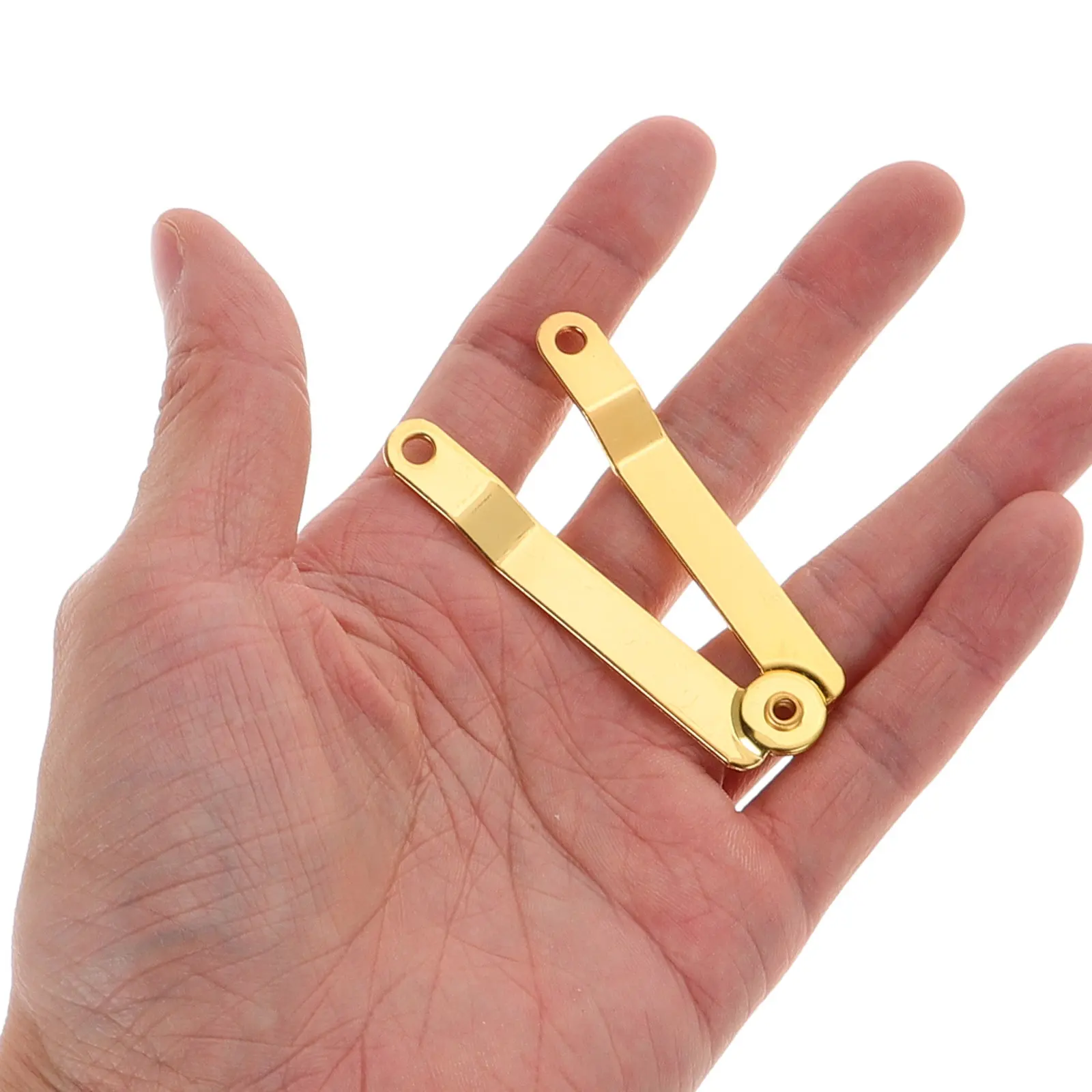 6Pcs Lid Support Hinges Iron Heavy Duty Box Hinges for Wooden Cabinets Chest Lid Stay Hardware Drop Down Hinge