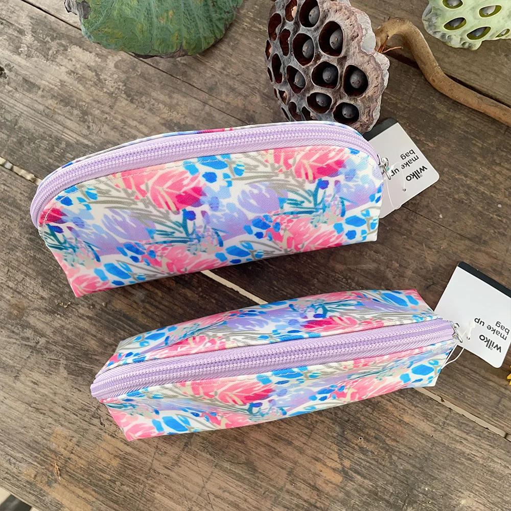 Rural printed waterproof makeup bag, small size, portable and multifunctional travel storage bag