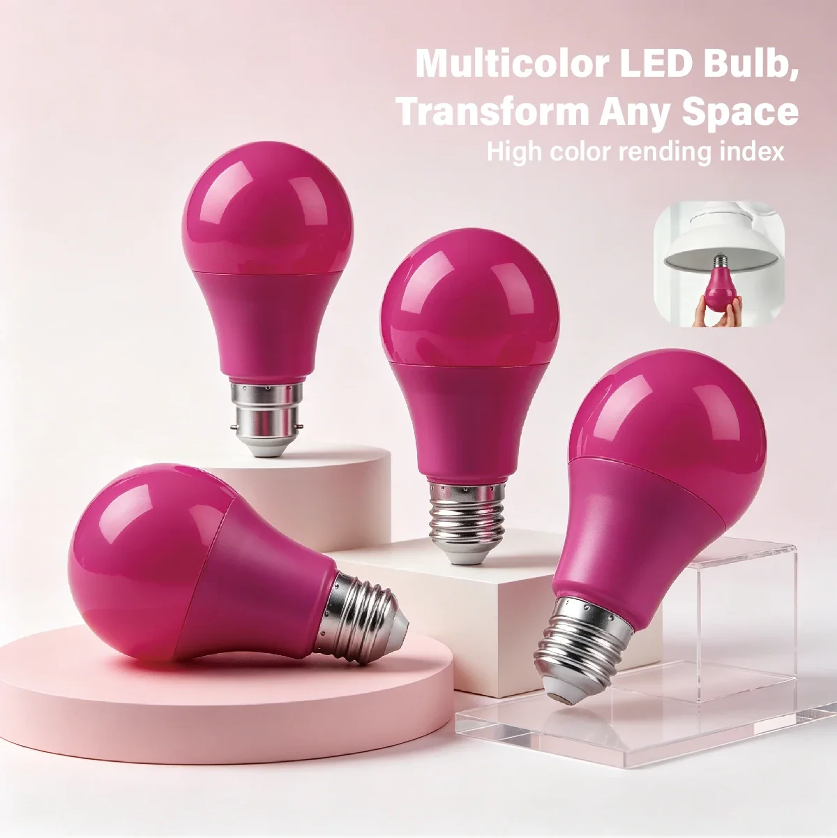 640LM Purple Light LED Bulb Lamps 8W Purple Shell AC100 240V E27 B22 Wedding KTV Party Courtyard Garden Stage Home Decor Light