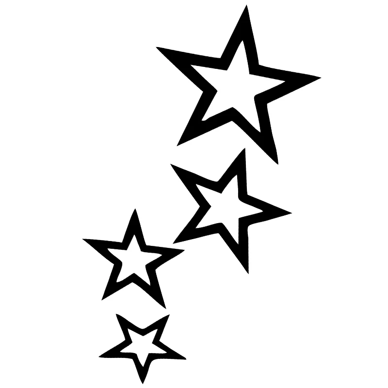 G078 12CMX24CM gwiazdy naklejki samochodowe winylowa naklejka samochodowa naklejki wodoodporne na zderzak samochodu ciężarowego tylna szyba bez tła — zdjęcie 6