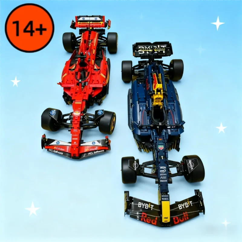 Supercar technique 1:8, voiture de course 42206 42207, blocs de construction mécaniques SF-24 RB20, briques, jouet d'ornement, cadeau d'anniversaire et de noël