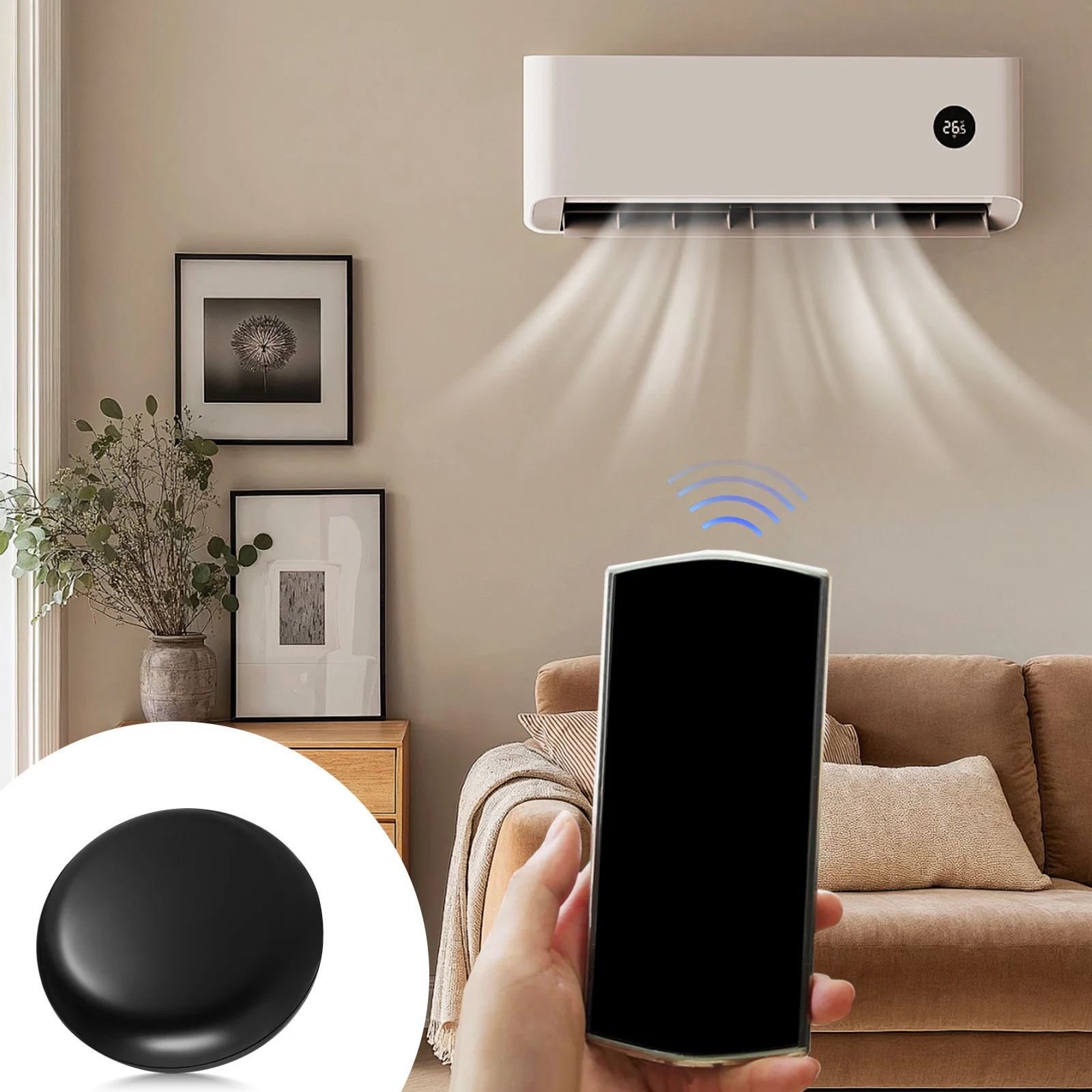 

WiFi Universal Remote Control Remote Multi Device Controller for Air Conditioner Fan Lamp Timer Function Smart Home