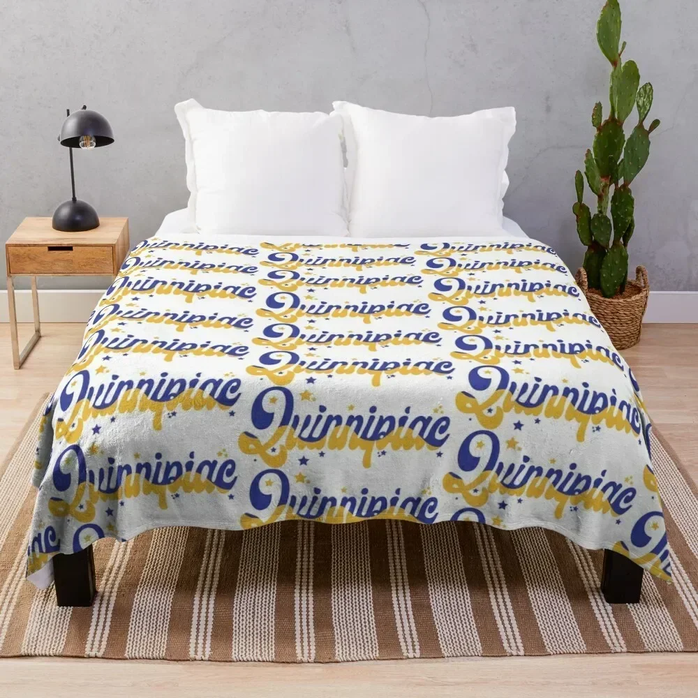 

Quinnipiac Throw Blanket Plaid warm for winter Custom Hairys Blankets