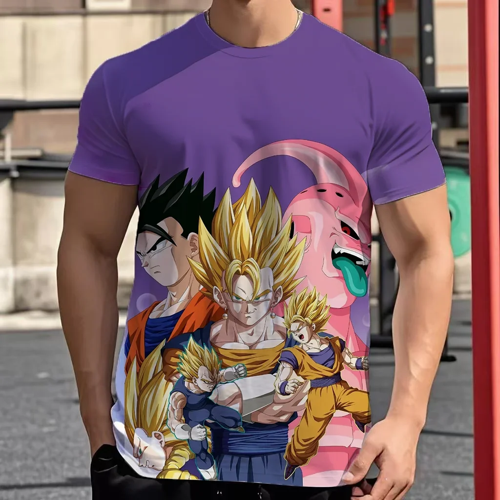

Dragon Ball Goku Cosplay T Shirt Super Saiyan Boys Kids Clothes Short Sleeve T-shirt White Black Orange Breathable Tees Children