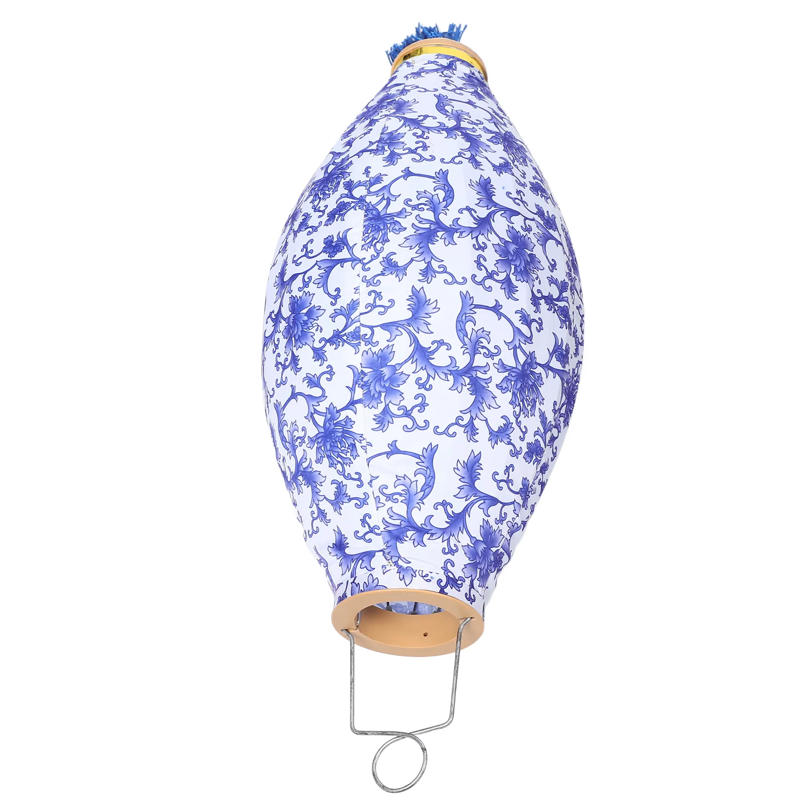 

Porcelain Lantern Shades Metal Ceiling Outdoor Solar Garden Hanging Vietnamese Wedding Party New Year Birthday