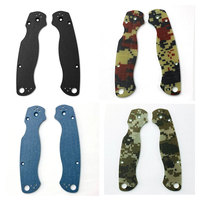 Camouflage G10 Material Custom Knife Handle Patch Scales Grip for Spider C81 Paramilitary 2 Para2 DIY Making Accessories Parts