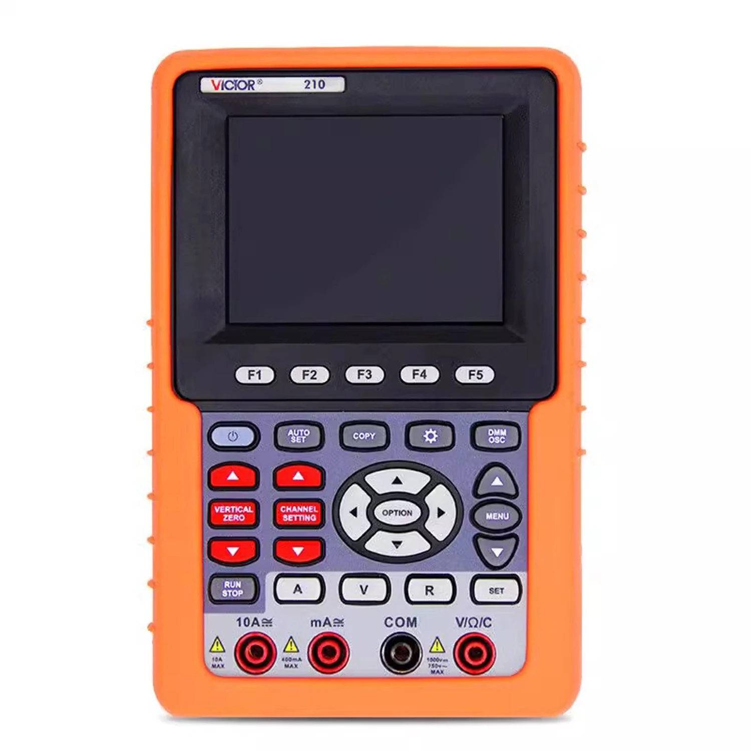 VICTOR 210 2060 2100 Single Channel Handheld Oscilloscope, Digital Color Frequency Meter, Small Digital USB Multimeter, Portable