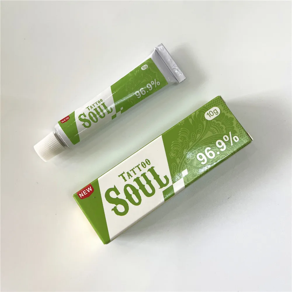 New Arrival 96.9% Green SOUL Tattoo Cream Before Permanent Makeup Piercing Eyebrow Lips Body Skin
